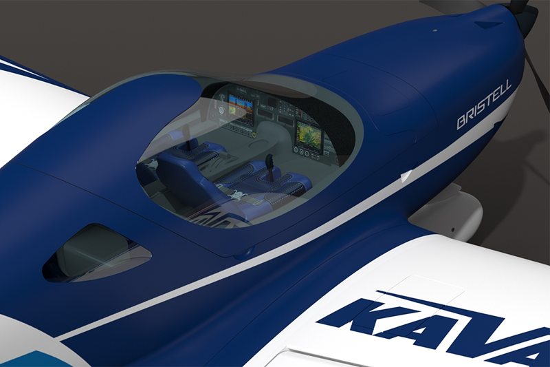 Kavan Bristell B23 1600mm ARF (PNP) - blue KAV02.8078